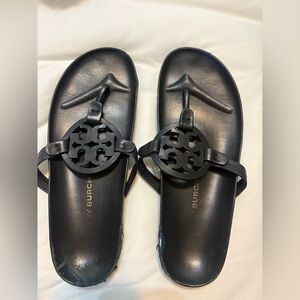 Tory Burch Cloud Miller Black Sandals, Size 10